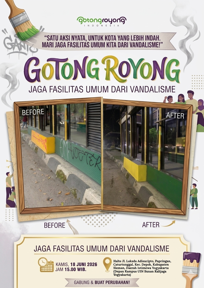 Gotong Royong Jaga Fasilitas Umum dari Vandalisme